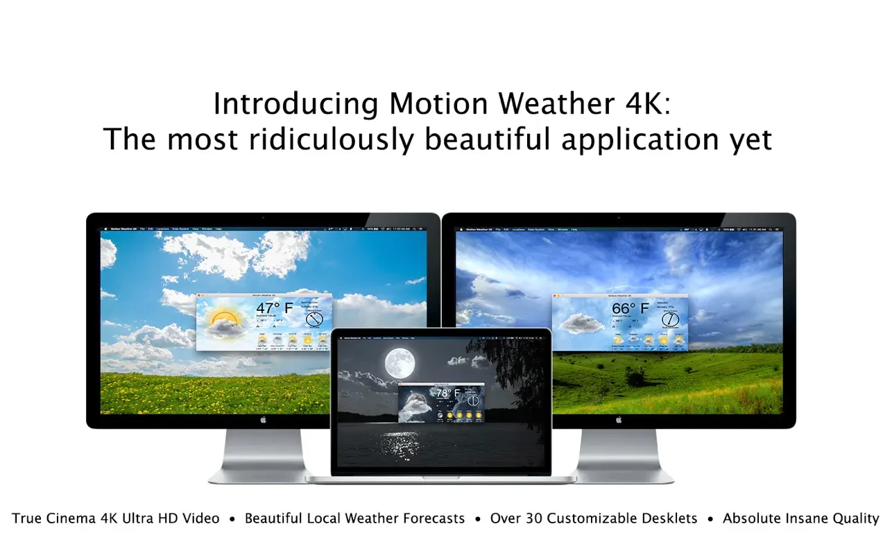 图片[1]破解版下载 | Motion Weather 4K Mac 1.2.0 天气应用程序破解版下载 | MacPJ - 最新Mac软件与游戏破解版资源下载