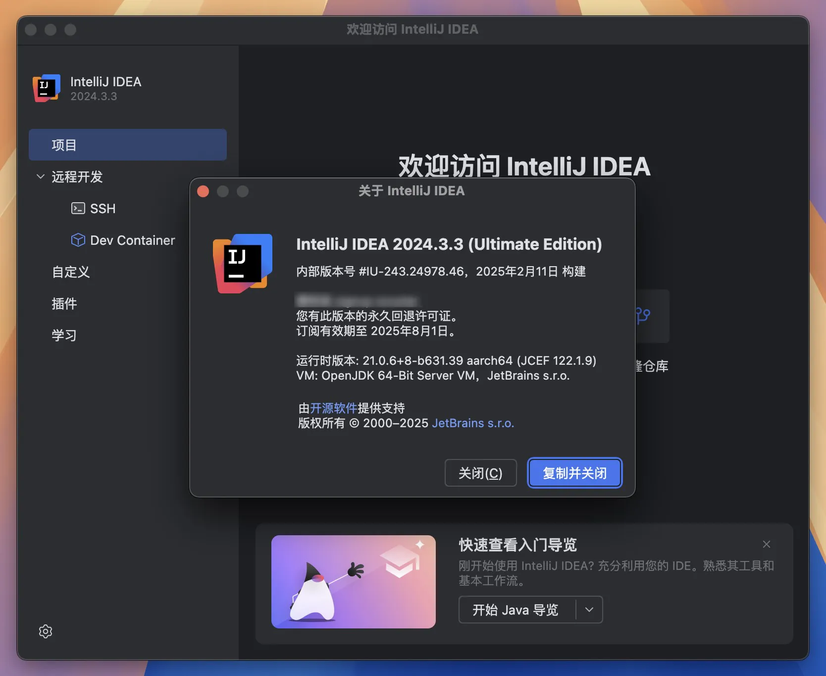 图片[1]破解版下载 | IntelliJ IDEA 2025.1.1 Mac下的专业Java开发环境破解版下载 | MacPJ - 最新Mac软件与游戏破解版资源下载