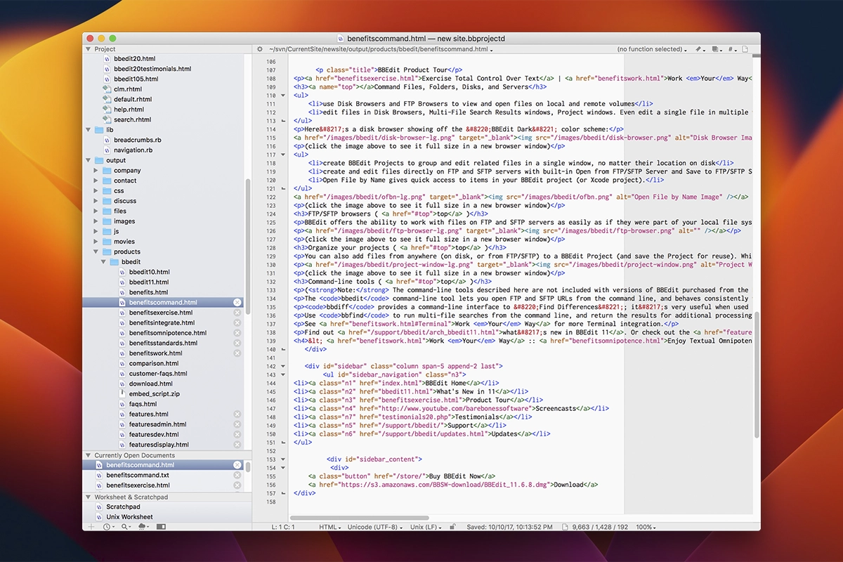 图片[1]破解版下载 | BBEdit 15.1.4 多功能代码编辑器破解版下载 | MacPJ - 最新Mac软件与游戏破解版资源下载