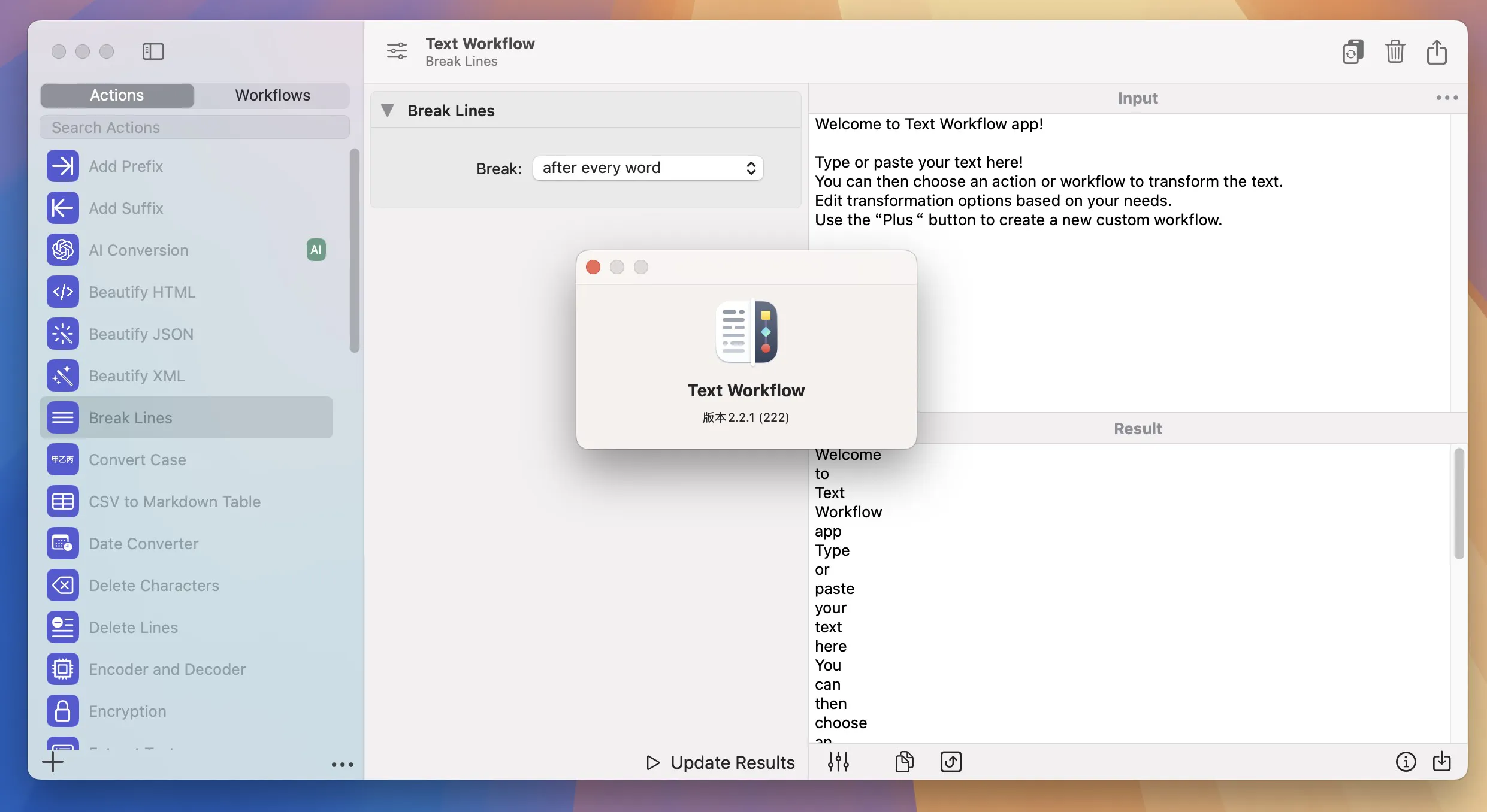 图片[1]破解版下载 | Text Workflow 2.3.0 文本处理破解版下载 | MacPJ - 最新Mac软件与游戏破解版资源下载