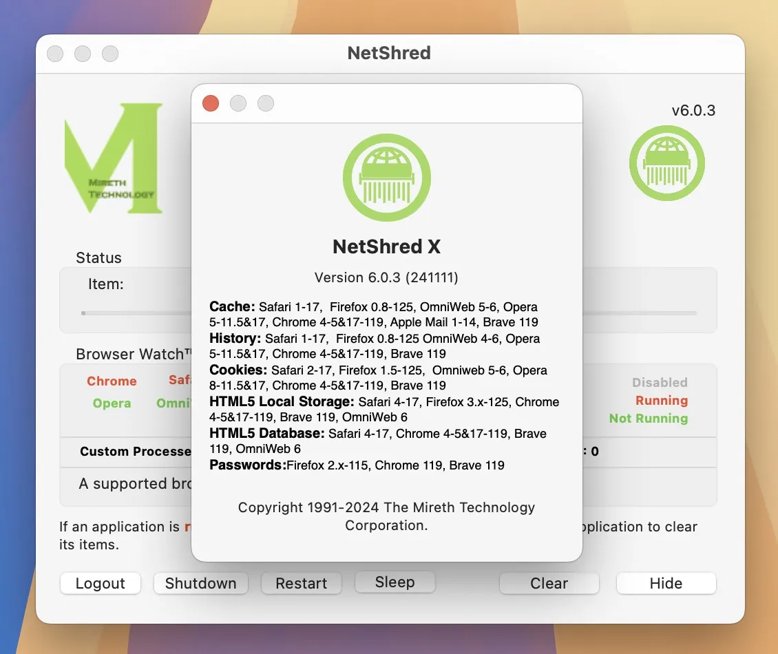 图片[1]破解版下载 | NetShred X 6.0.3 浏览器缓存清理软件破解版下载 | MacPJ - 最新Mac软件与游戏破解版资源下载