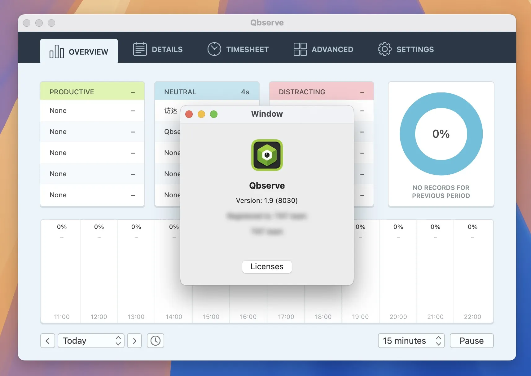 图片[1]破解版下载 | Qbserve 1.9.0.8030 自动化时间追踪工具破解版下载 | MacPJ - 最新Mac软件与游戏破解版资源下载