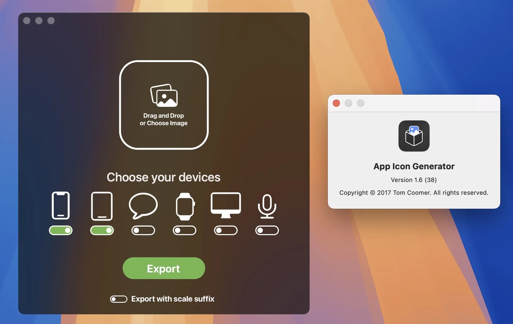 图片[1]破解版下载 | App Icon Generator 1.7.0 应用图标生成工具破解版下载 | MacPJ - 最新Mac软件与游戏破解版资源下载