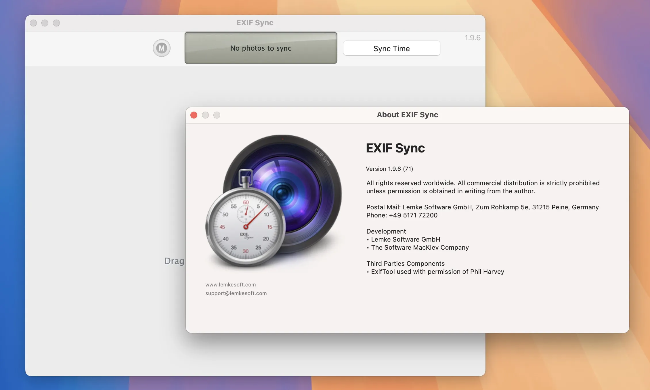 图片[1]破解版下载 | EXIF Sync 1.9.6 图片exif信息维护工具破解版下载 | MacPJ - 最新Mac软件与游戏破解版资源下载