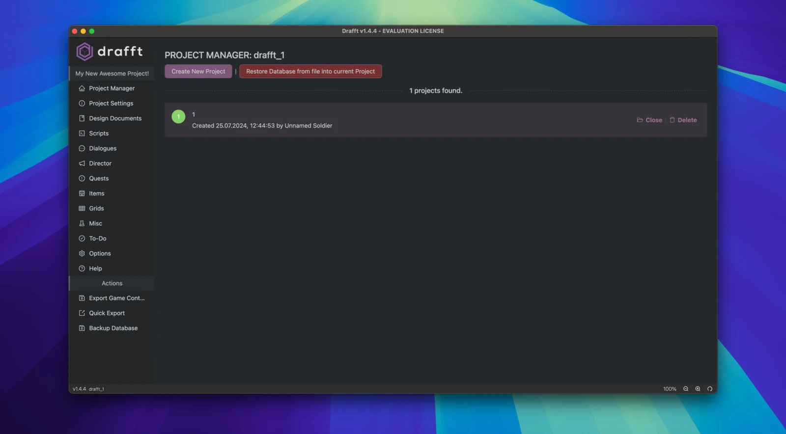 图片[1]破解版下载 | Drafft 1.4.4 macOS游戏开发工具破解版下载 | MacPJ - 最新Mac软件与游戏破解版资源下载