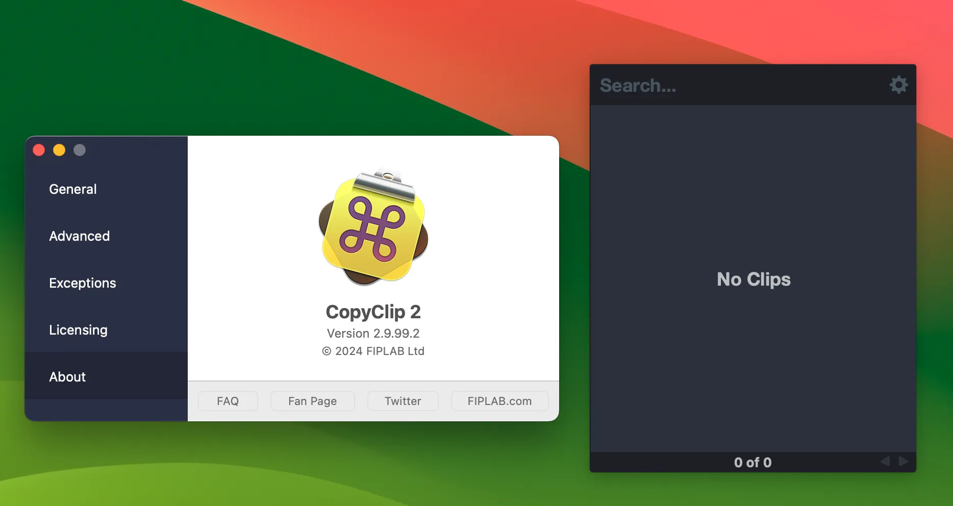 图片[1]破解版下载 | CopyClip 2 2.9.99.2 粘贴板历史存储管理软件 - MacPJ - 最新Mac软件与游戏破解版资源下载破解版下载 | MacPJ - 最新Mac软件与游戏破解版资源下载