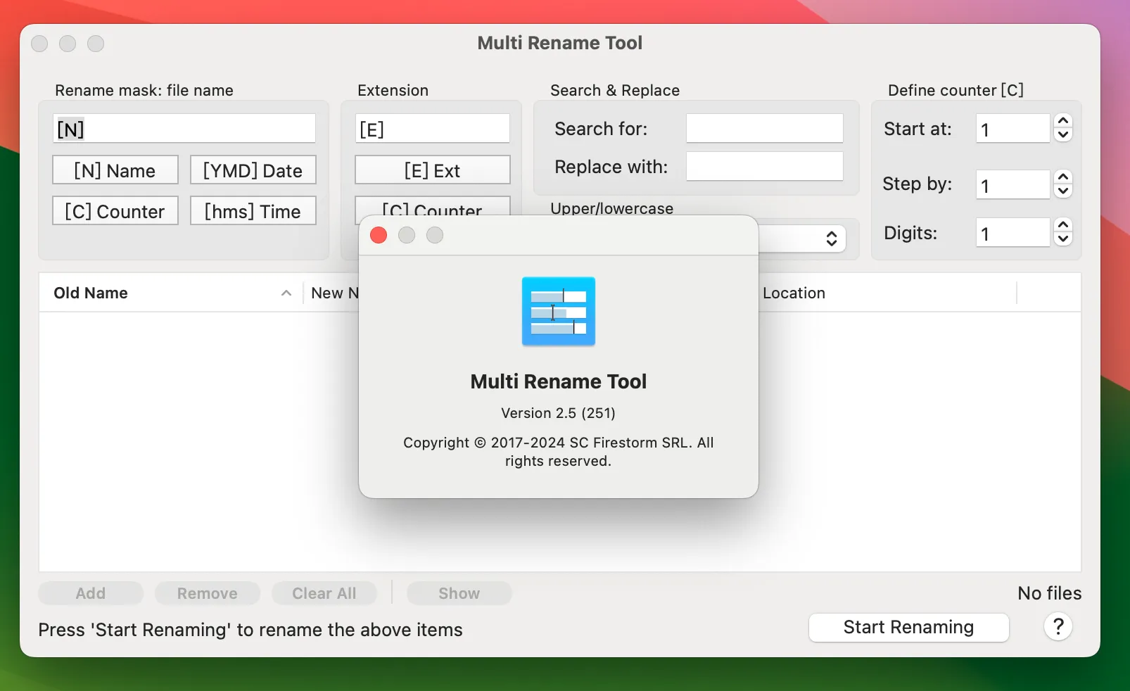 图片[1]破解版下载 | Multi Rename Tool 2.5 批量重命名工具破解版下载 | MacPJ - 最新Mac软件与游戏破解版资源下载
