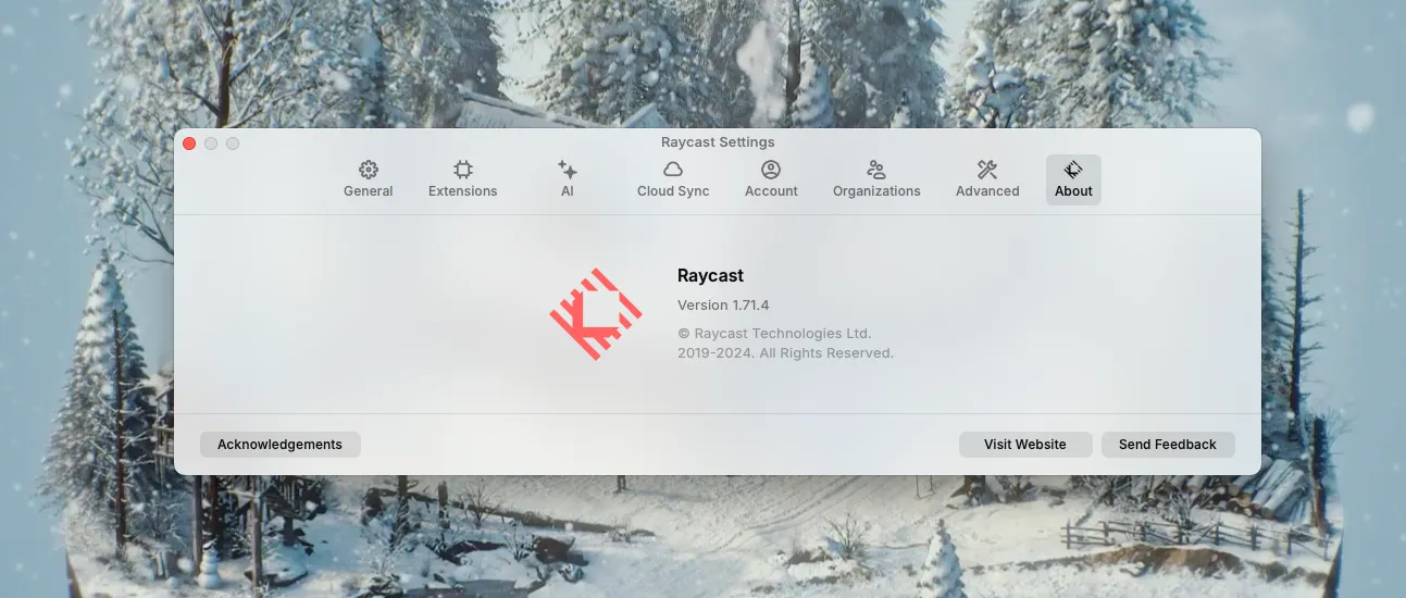 图片[1]破解版下载 | Raycast Pro 1.99.2 高效的快捷启动器破解版下载 | MacPJ - 最新Mac软件与游戏破解版资源下载