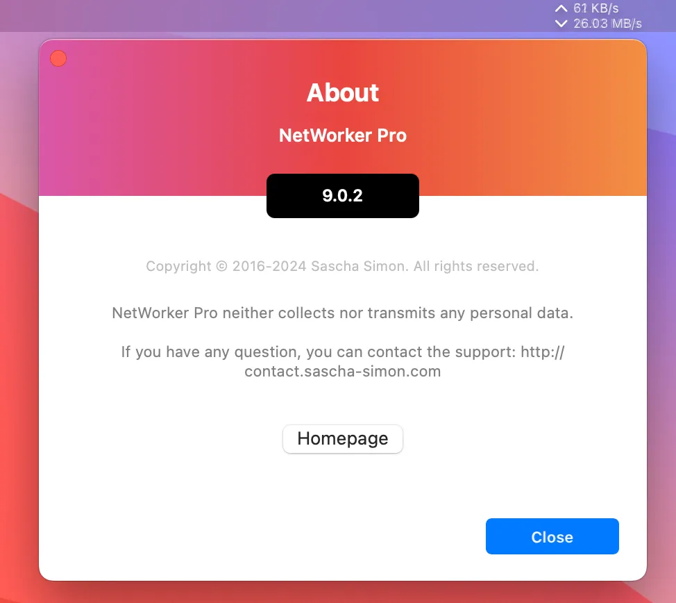 图片[1]破解版下载 | NetWorker Pro 9.0.2 网速流量监控工具破解版下载 | MacPJ - 最新Mac软件与游戏破解版资源下载