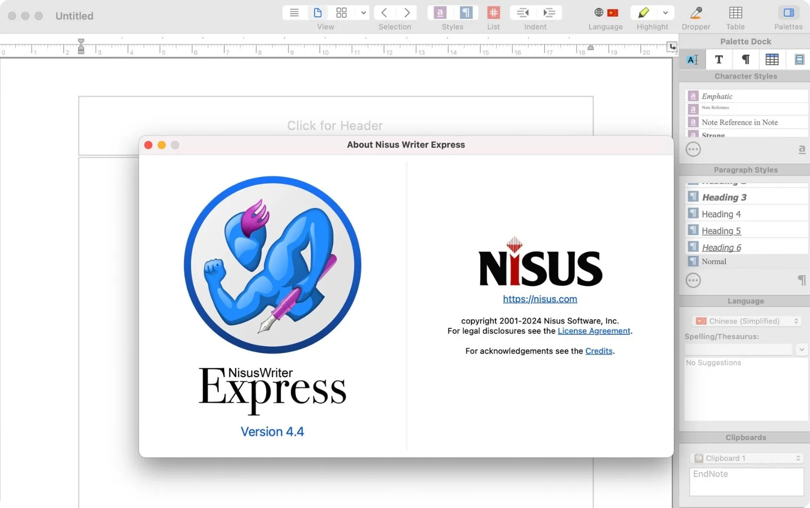 图片[1]破解版下载 | Nisus Writer Express 4.4 文字处理工具破解版下载 | MacPJ - 最新Mac软件与游戏破解版资源下载