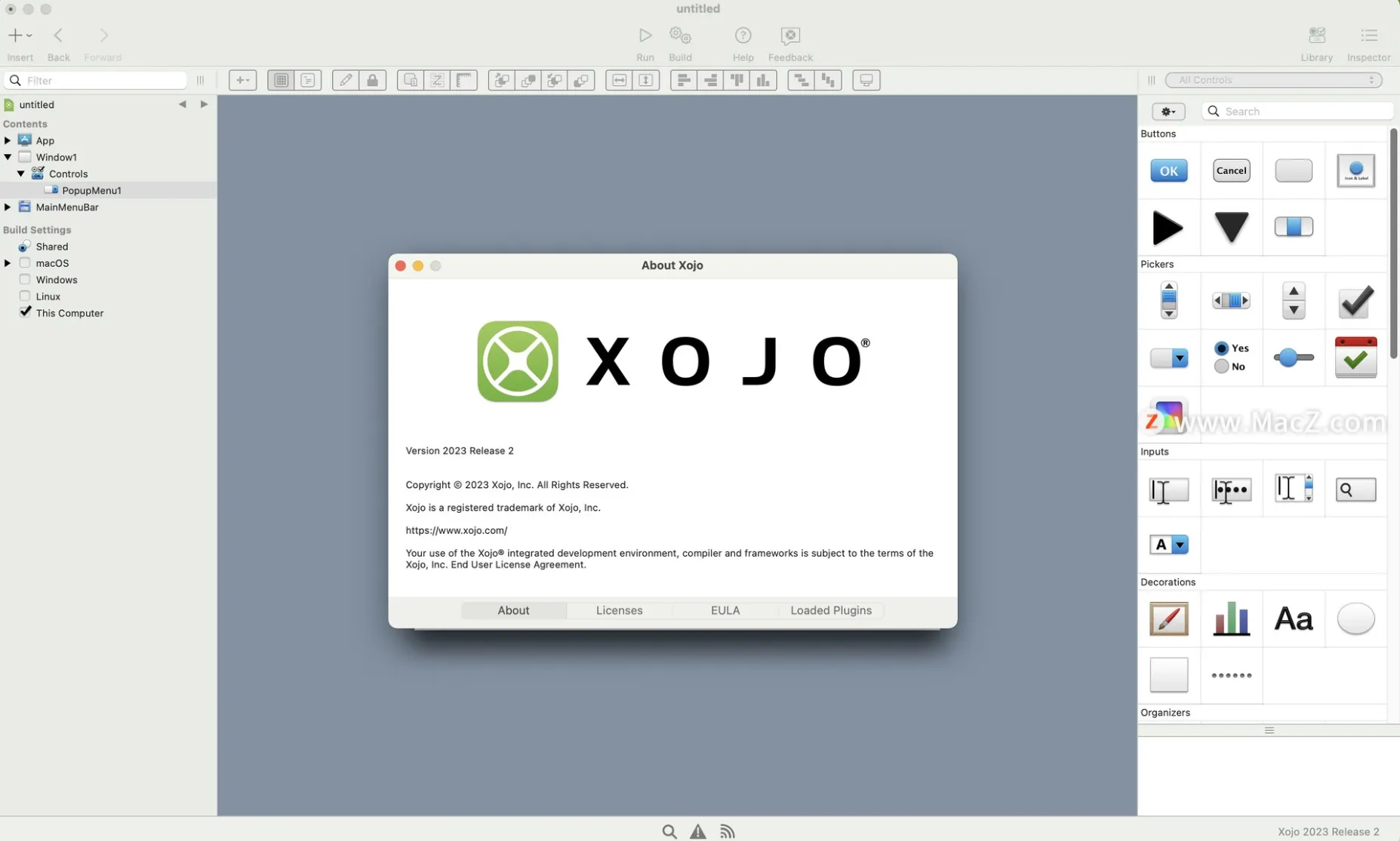 图片[1]破解版下载 | Xojo 2023 Release 1.1 v23.1.1.59845 跨平台编程开发工具破解版下载 | MacPJ - 最新Mac软件与游戏破解版资源下载