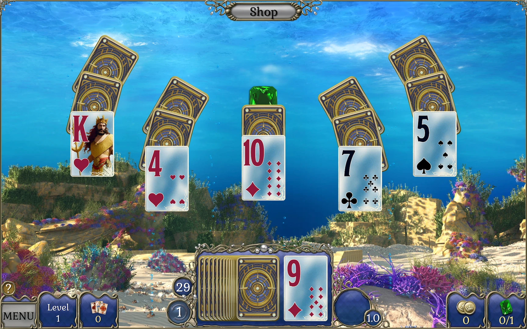图片[1]破解版下载 | Jewel Match Solitaire Atlantis 4 (宝石配对：亚特兰蒂斯纸牌) 1.0破解版下载 | MacPJ - 最新Mac软件与游戏破解版资源下载
