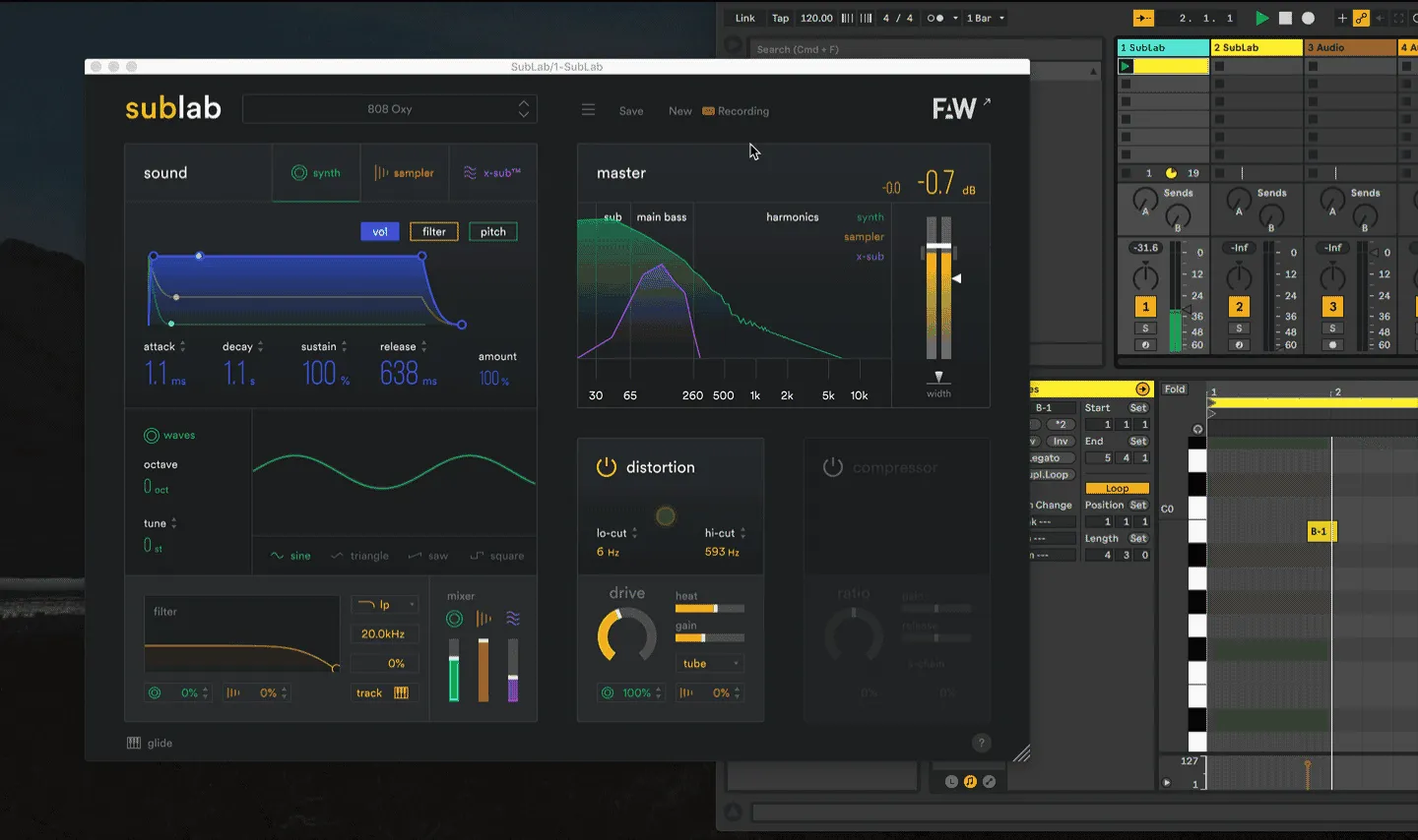 FAW SubLab 1.1.8 低音合成器插件破解版下载 | MacPJ - 最新Mac软件与游戏破解版资源下载
