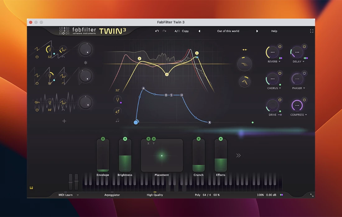 FabFilter Twin 3.0.4 音乐插件破解版下载 | MacPJ - 最新Mac软件与游戏破解版资源下载