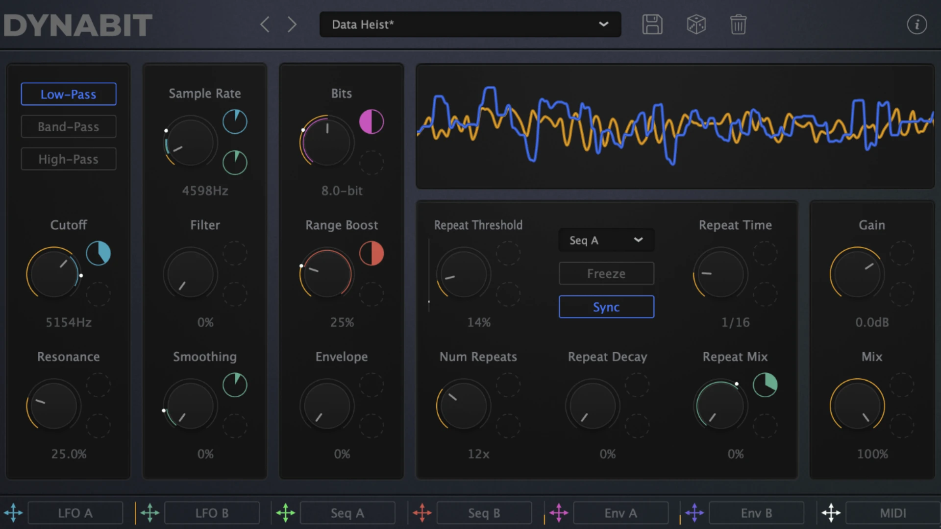 Caelum Audio DynaBit 1.0.0 音频插件-Bitcrusher效果插件破解版下载 | MacPJ - 最新Mac软件与游戏破解版资源下载
