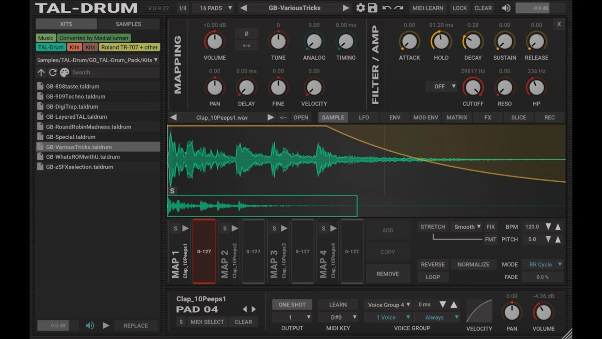 Togu Audio Line TAL-Drum 2.2.0 鼓机采样合成器插件破解版下载 | MacPJ - 最新Mac软件与游戏破解版资源下载
