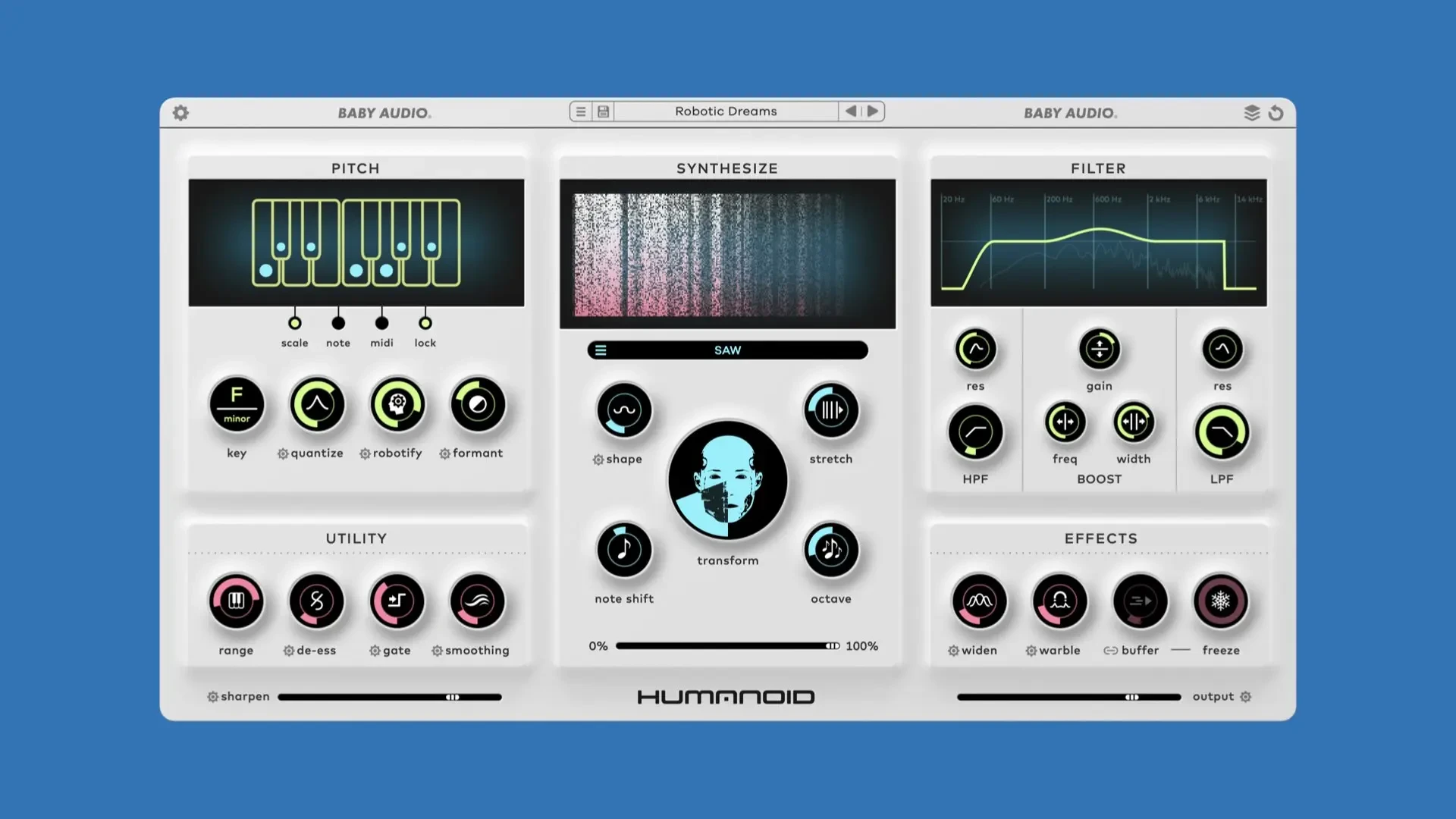 BABY Audio Humanoid 1.1.0 创意人声插件BABY破解版下载 | MacPJ - 最新Mac软件与游戏破解版资源下载