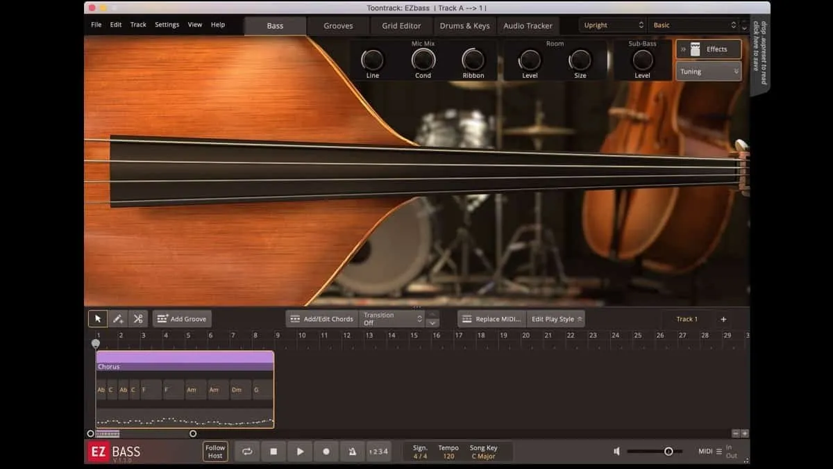 Toontrack EZbass 1.3.0 虚拟低音音频插件破解版下载 | MacPJ - 最新Mac软件与游戏破解版资源下载