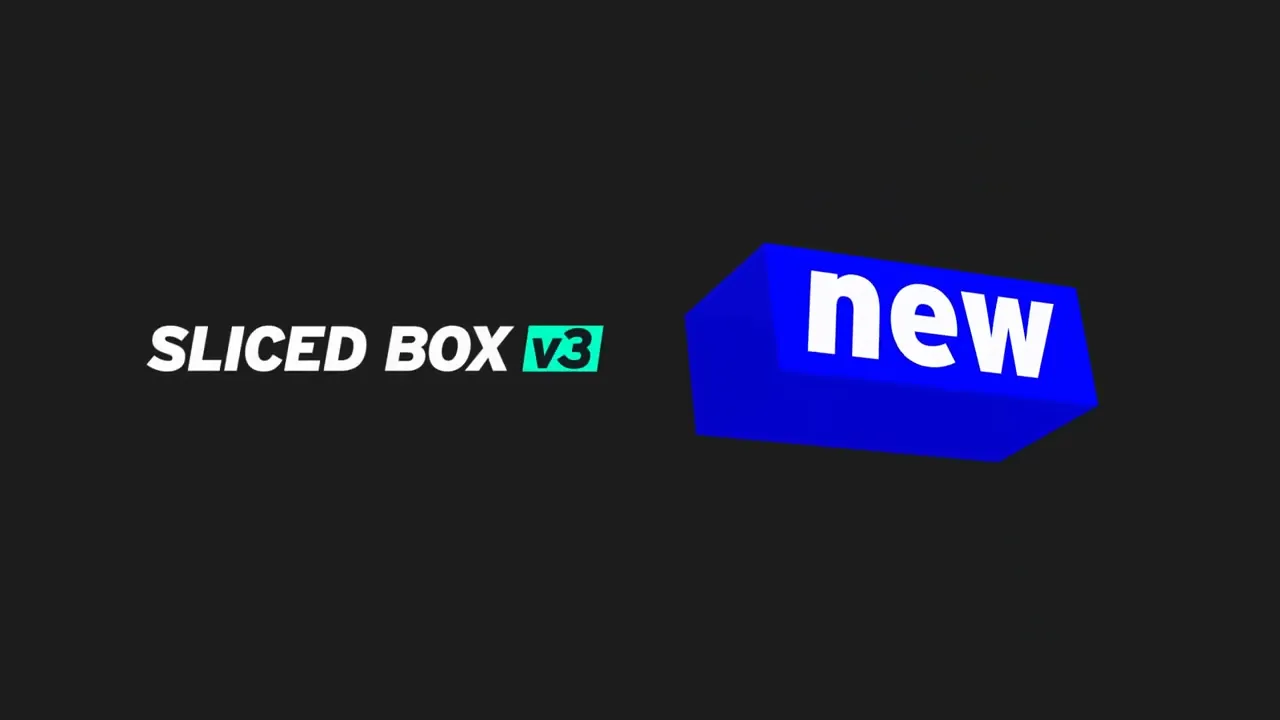 Sliced Box V3 3.31 AE三维方块盒子动画生成工具破解版下载 | MacPJ - 最新Mac软件与游戏破解版资源下载