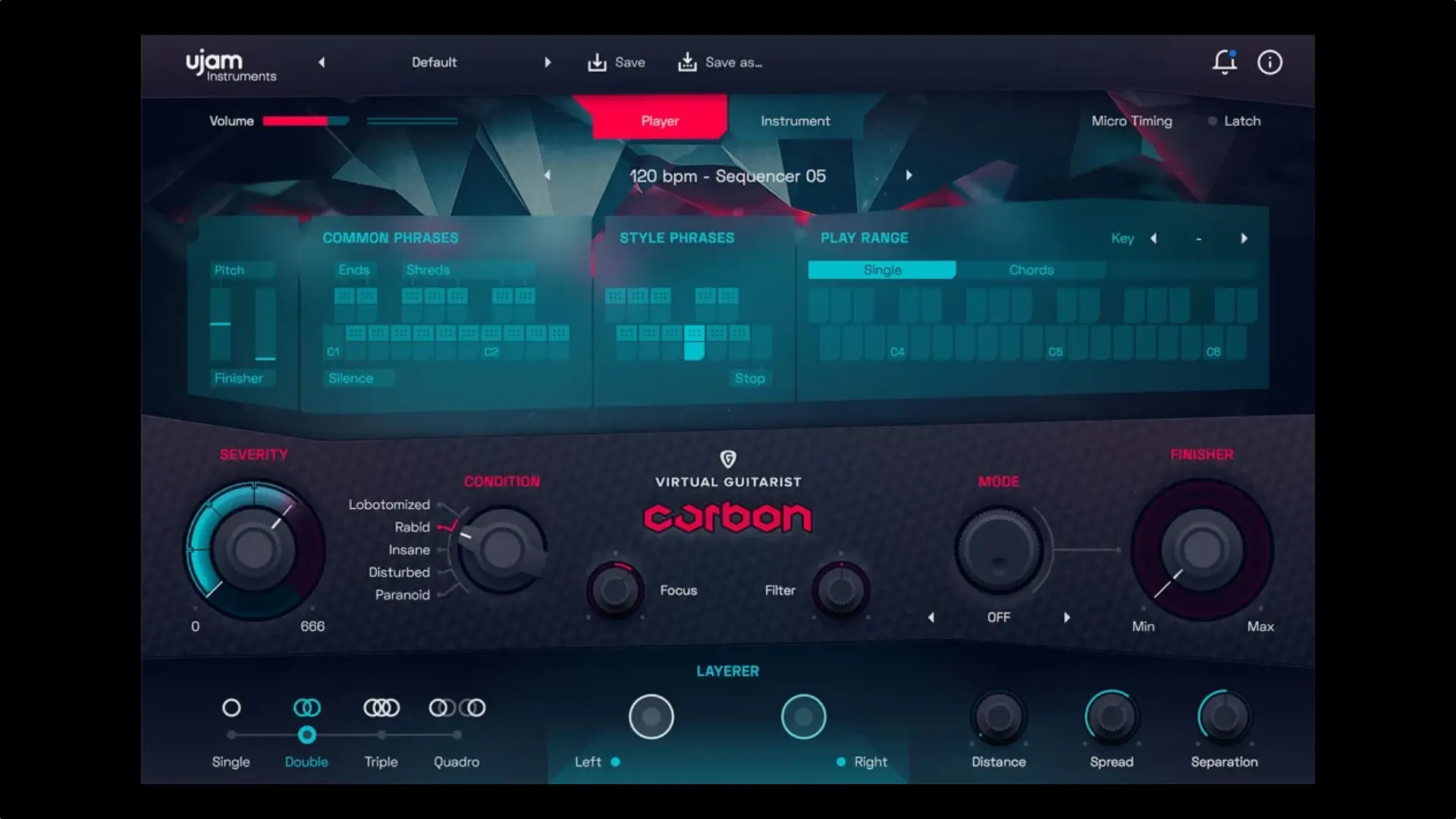 uJAM Virtual Guitarist Carbon 1.2.0 适用于严重失真吉他的插件破解版下载 | MacPJ - 最新Mac软件与游戏破解版资源下载