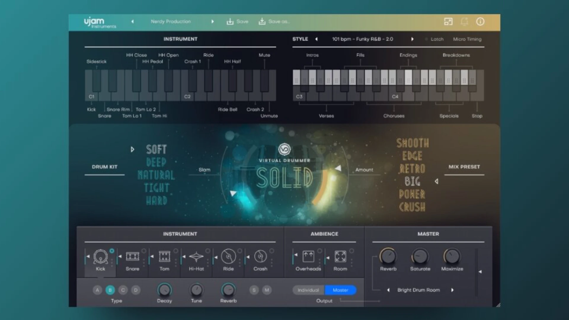 uJAM Virtual Drummer SOLID 2.4.1 金牌鼓手破解版下载 | MacPJ - 最新Mac软件与游戏破解版资源下载