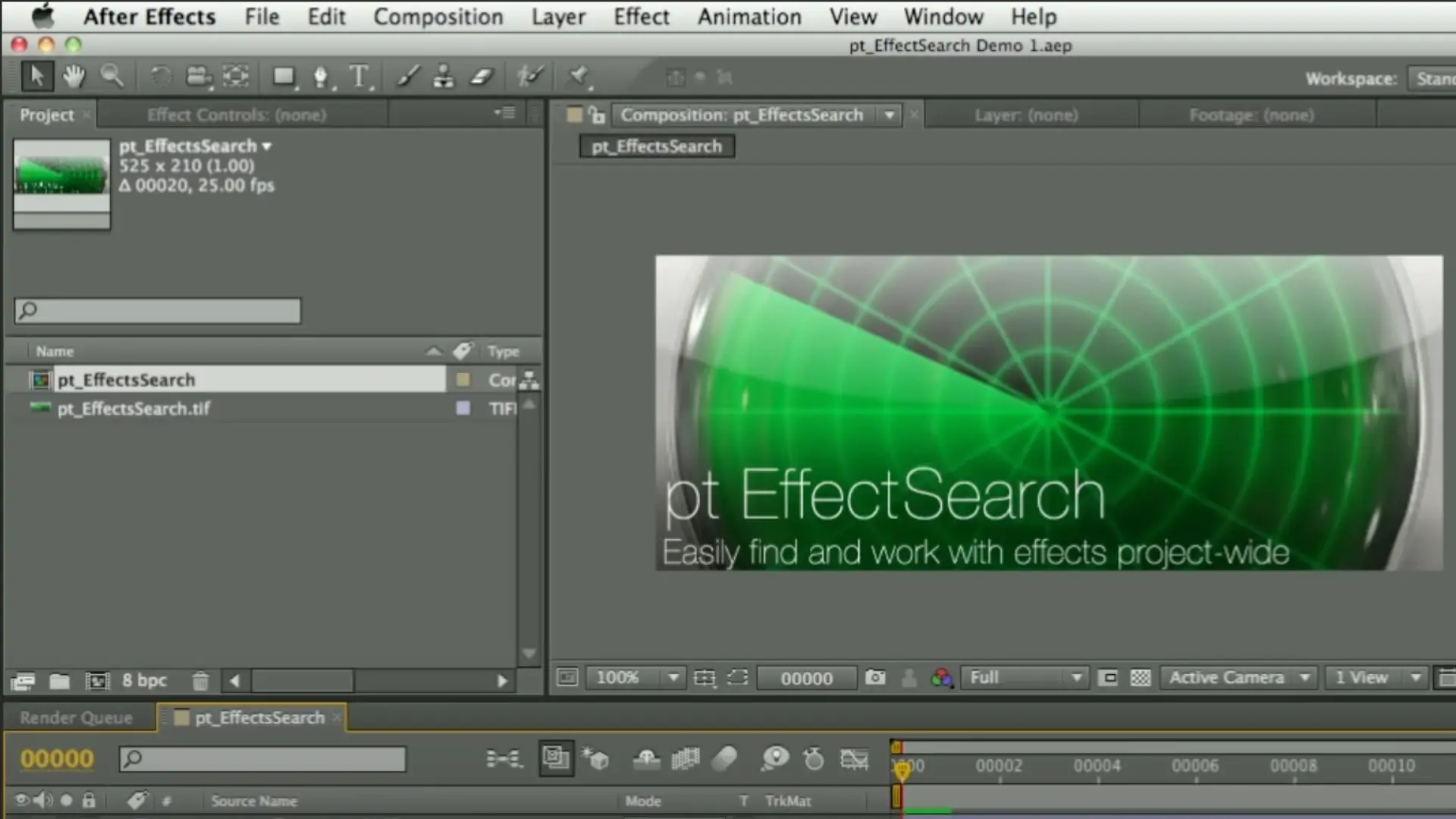 pt_EffectSearch 3 v3.51 AE插件：查找缺失效果或使用过的插件效果搜索管理破解版下载 | MacPJ - 最新Mac软件与游戏破解版资源下载