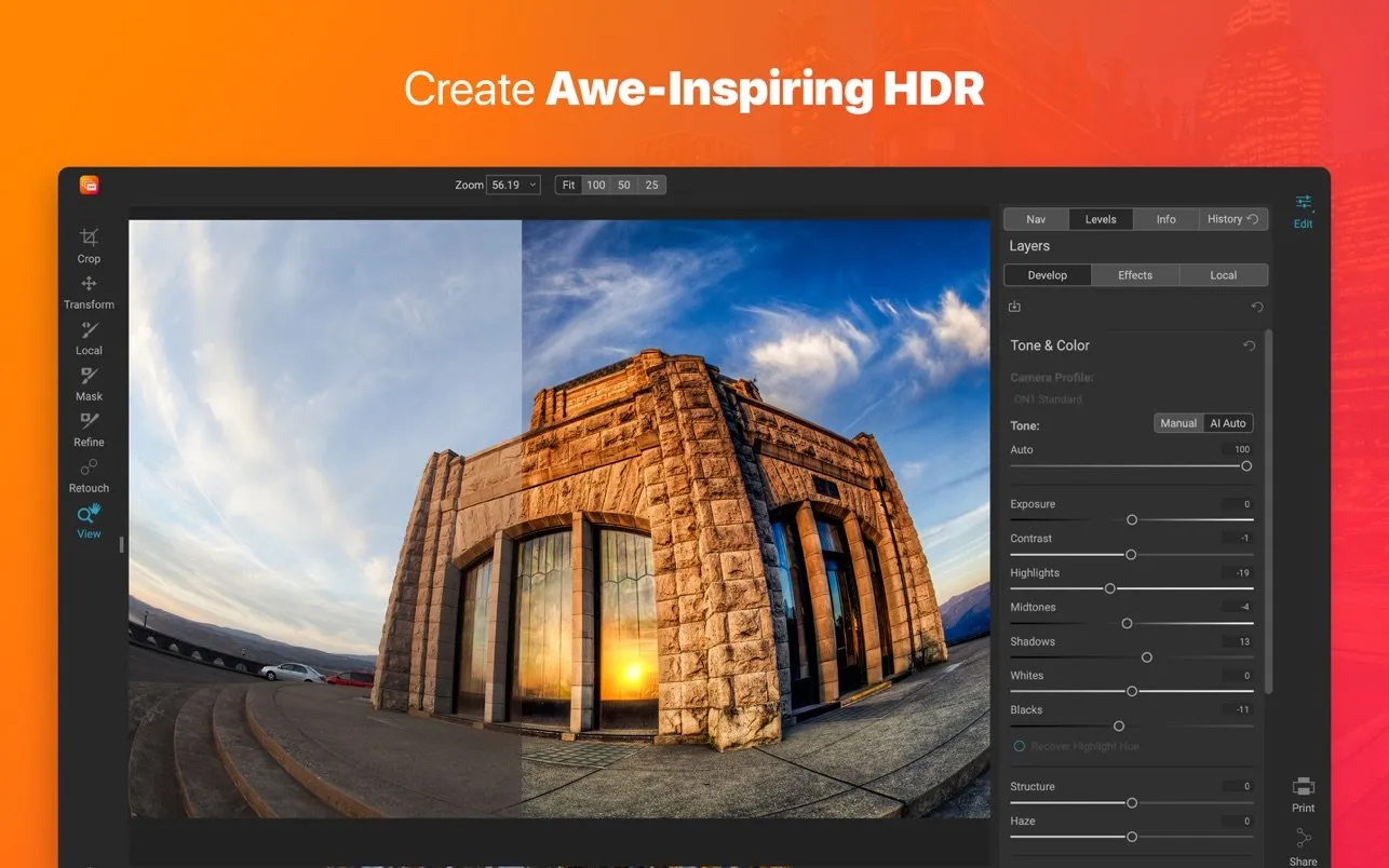 ON1 HDR 2023 17.5.1.14051 ON1 HDR 2023 for Mac(HDR照片处理工具)破解版下载 | MacPJ - 最新Mac软件与游戏破解版资源下载