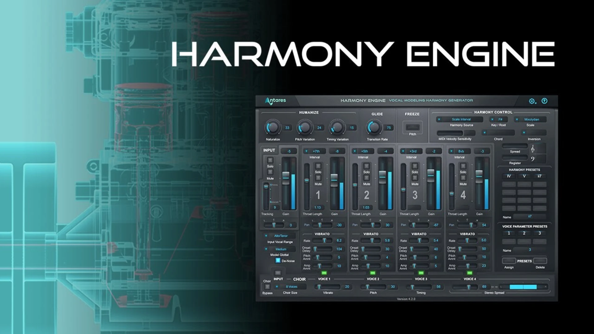 Antares Harmony Engine 4.4.0 实时人声和声效果器插件破解版下载 | MacPJ - 最新Mac软件与游戏破解版资源下载