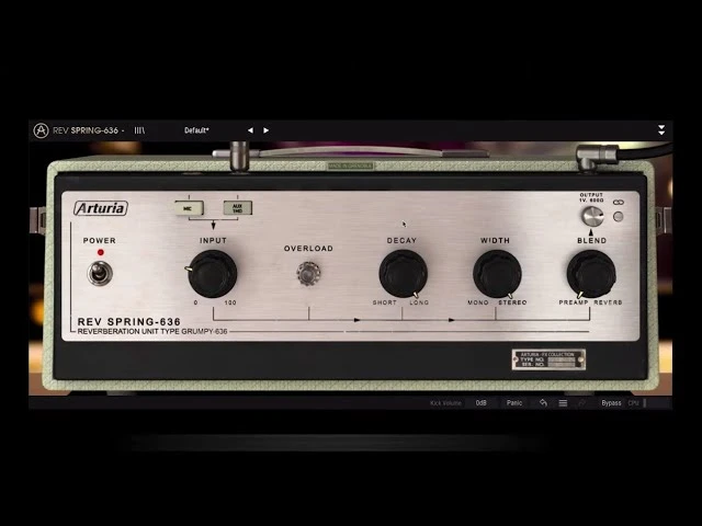 Arturia Rev SPRING-636 1.6.0 建模弹簧混响饱和度放大器效果破解版下载 | MacPJ - 最新Mac软件与游戏破解版资源下载