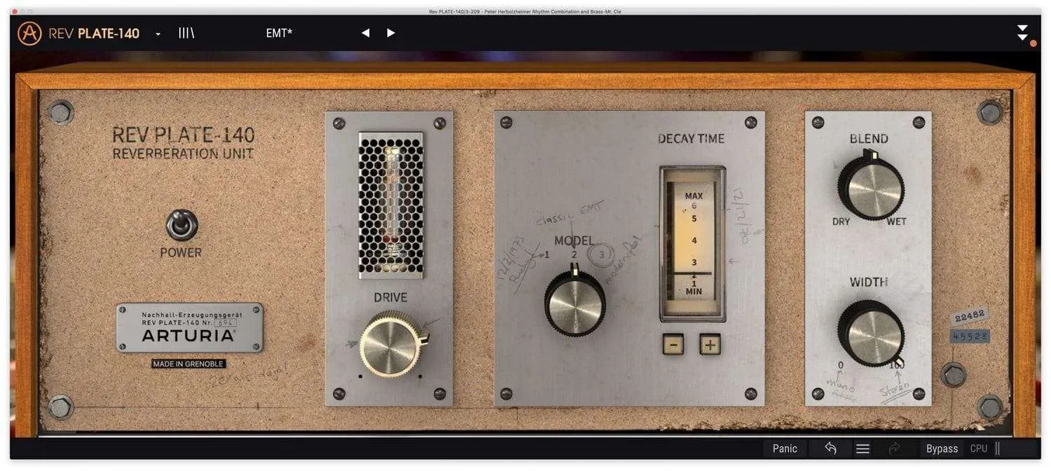 Arturia Rev PLATE-140 1.7.0 Plate Reverb混响模拟插件破解版下载 | MacPJ - 最新Mac软件与游戏破解版资源下载