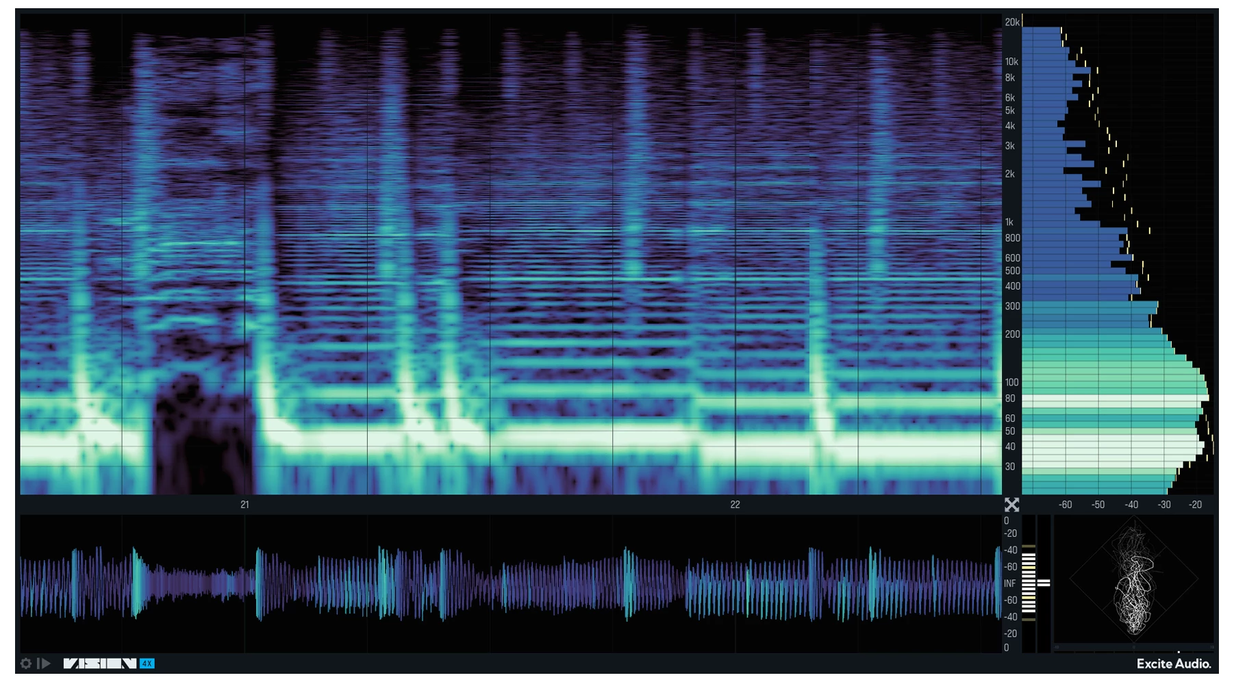 Excite Audio VISION 4X 1.2.2 可视化分析插件破解版下载 | MacPJ - 最新Mac软件与游戏破解版资源下载