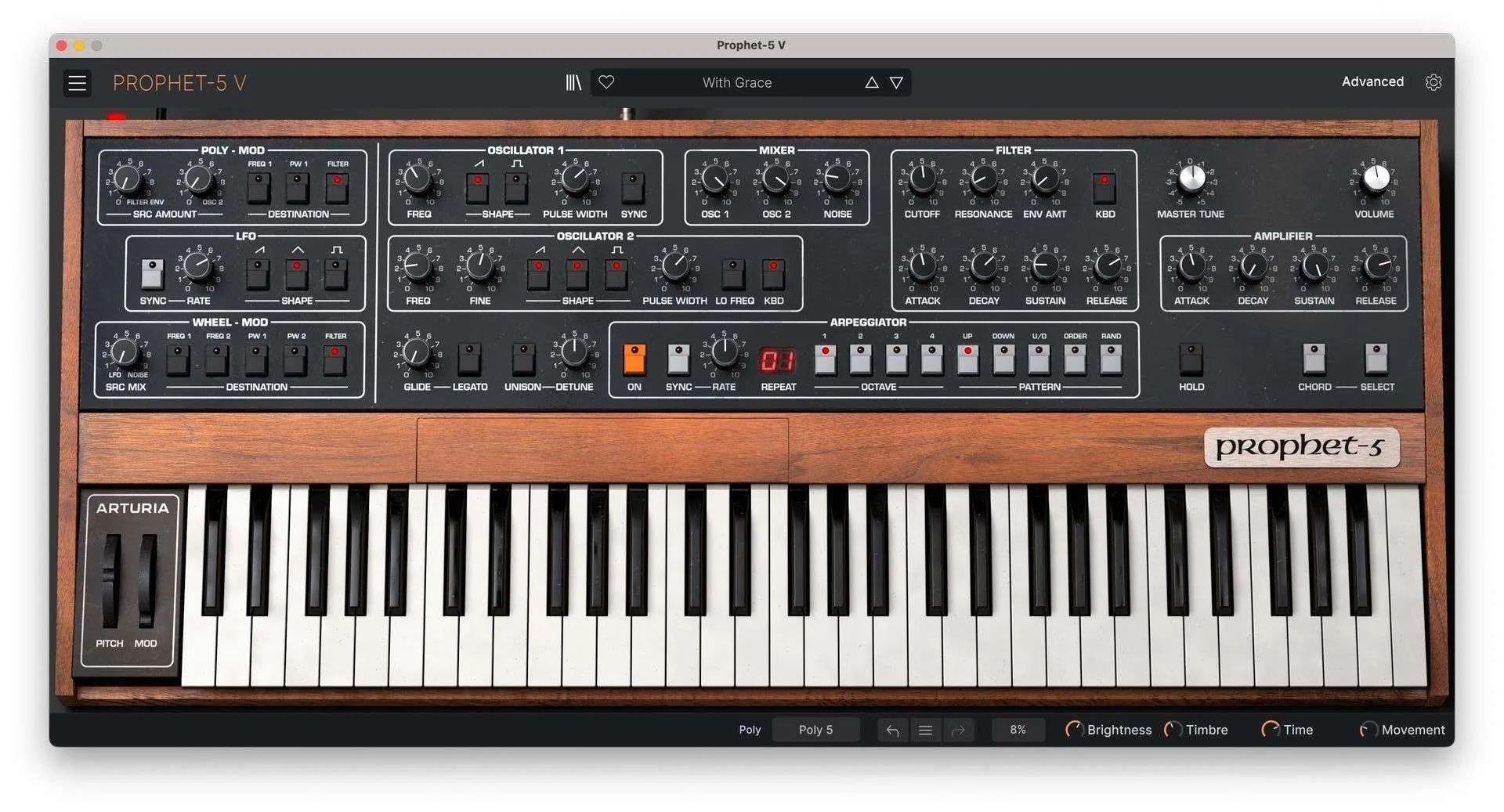 Arturia Prophet-5 V 1.3.3 音乐插件合成器插件破解版下载 | MacPJ - 最新Mac软件与游戏破解版资源下载