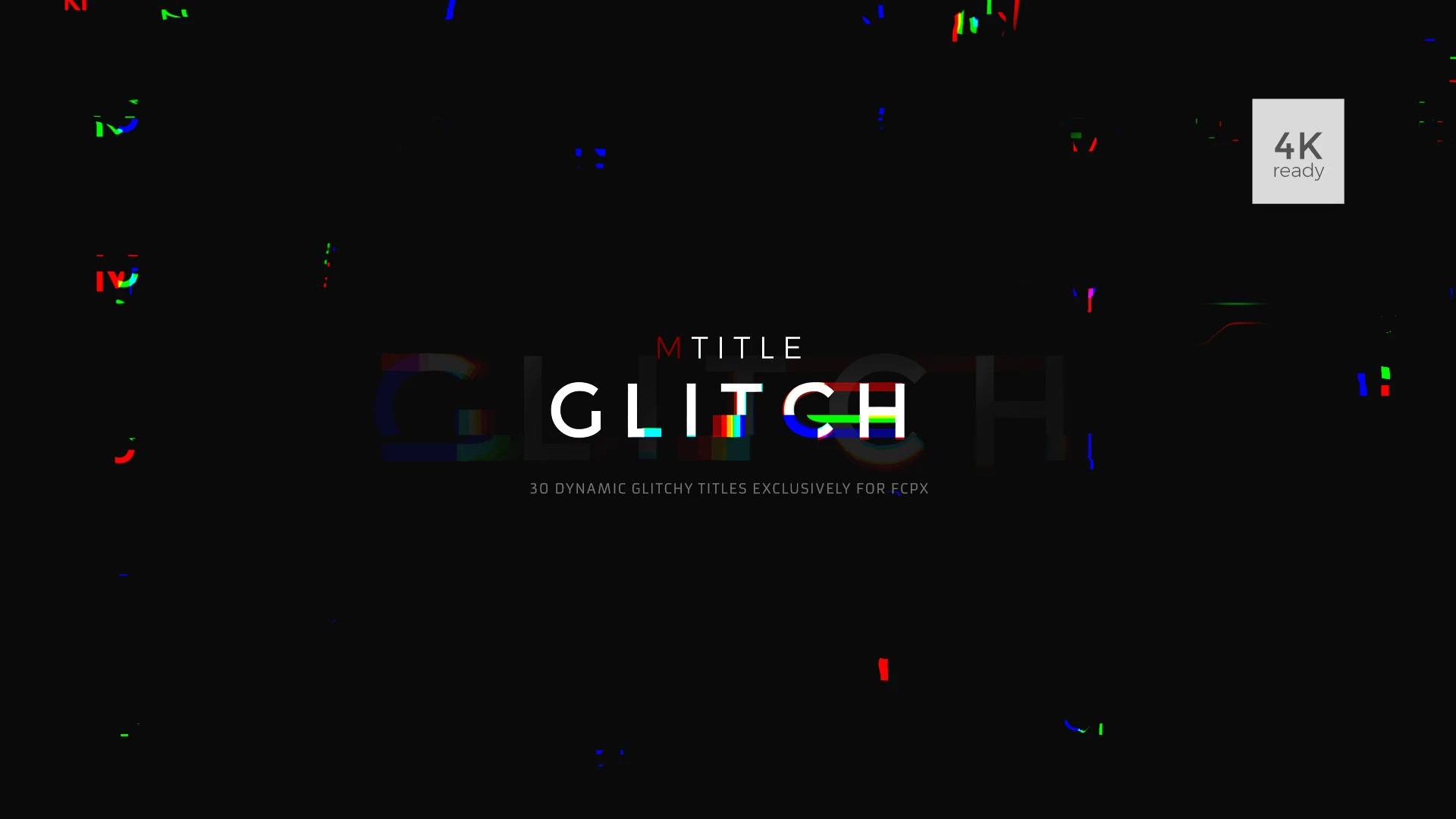 motionVFX mTitle Glitch FCPX插件-30组炫酷实用故障干扰文字标题预设破解版下载 | MacPJ - 最新Mac软件与游戏破解版资源下载
