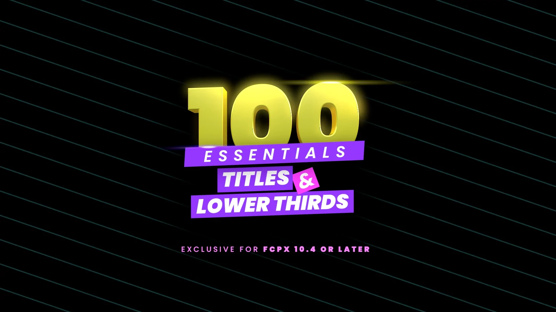 LenoFX 100 Essential Titles & Lower Thirds  FCPX插件-100种现代文字标题新闻字幕条动画预设破解版下载 | MacPJ - 最新Mac软件与游戏破解版资源下载