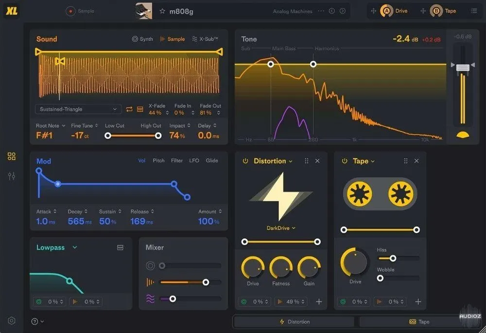 FAW SubLab XL 1.0.2 低音终极一体化工具808合成器插件破解版下载 | MacPJ - 最新Mac软件与游戏破解版资源下载