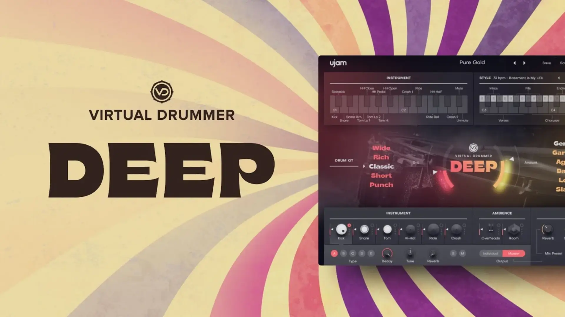 uJAM Virtual Drummer DEEP 2.5.0 正宗的专业鼓插件破解版下载 | MacPJ - 最新Mac软件与游戏破解版资源下载