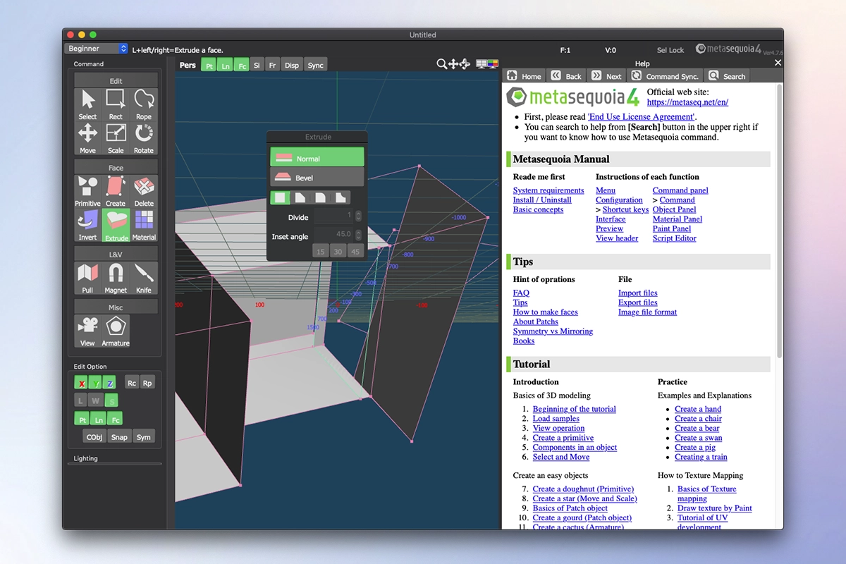 图片[1]破解版下载 | Metasequoia 4.7.6 3D建模软件破解版下载 | MacPJ - 最新Mac软件与游戏破解版资源下载