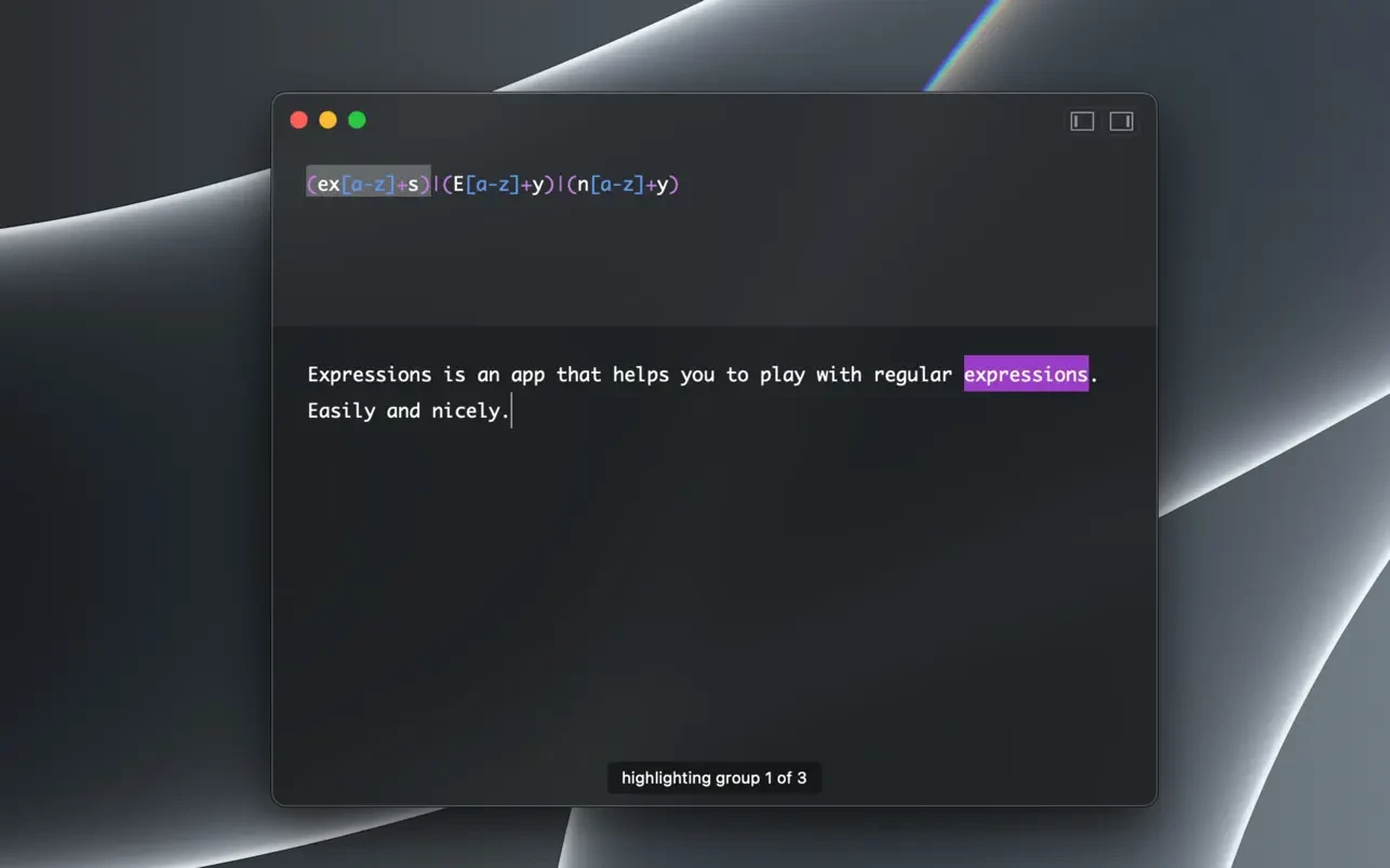 图片[1]破解版下载 | Expressions 1.3.6 强大的正则表达式工具破解版下载 | MacPJ - 最新Mac软件与游戏破解版资源下载