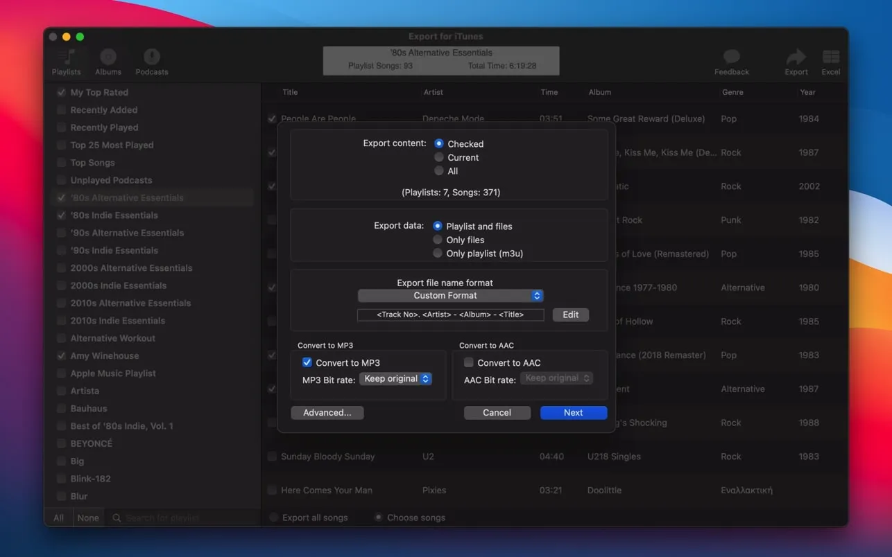 图片[1]破解版下载 | Export for iTunes 3.5 Mac音乐文件管理工具破解版下载 | MacPJ - 最新Mac软件与游戏破解版资源下载