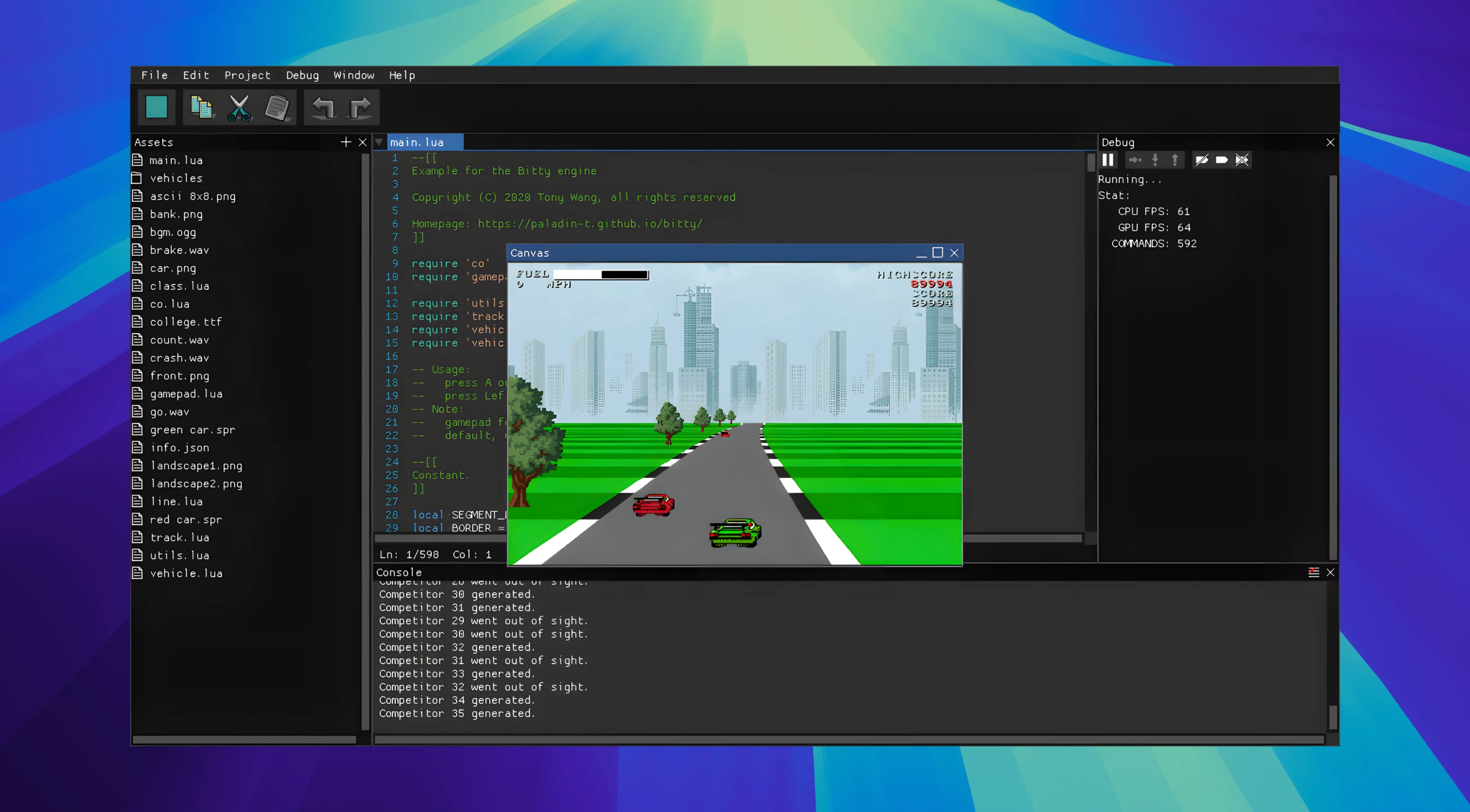 图片[1]破解版下载 | Bitty Engine 1.3.2 一款跨平台的2D游戏开发工具破解版下载 | MacPJ - 最新Mac软件与游戏破解版资源下载