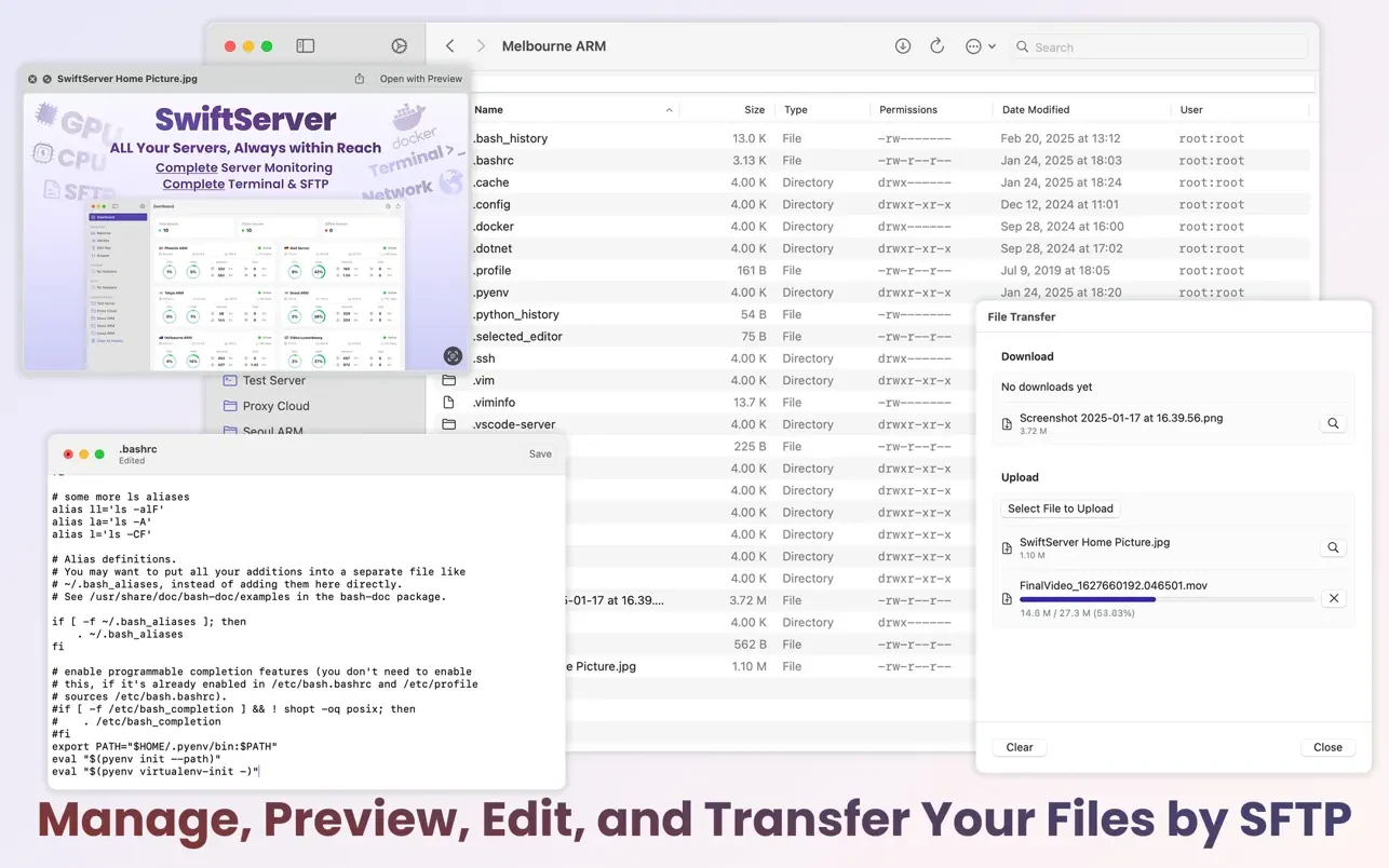 图片[1]破解版下载 | SwiftServer 1.1.2 Mac服务器状态监控&SSH终端&SFTP - MacPJ - 最新Mac软件与游戏破解版资源下载破解版下载 | MacPJ - 最新Mac软件与游戏破解版资源下载