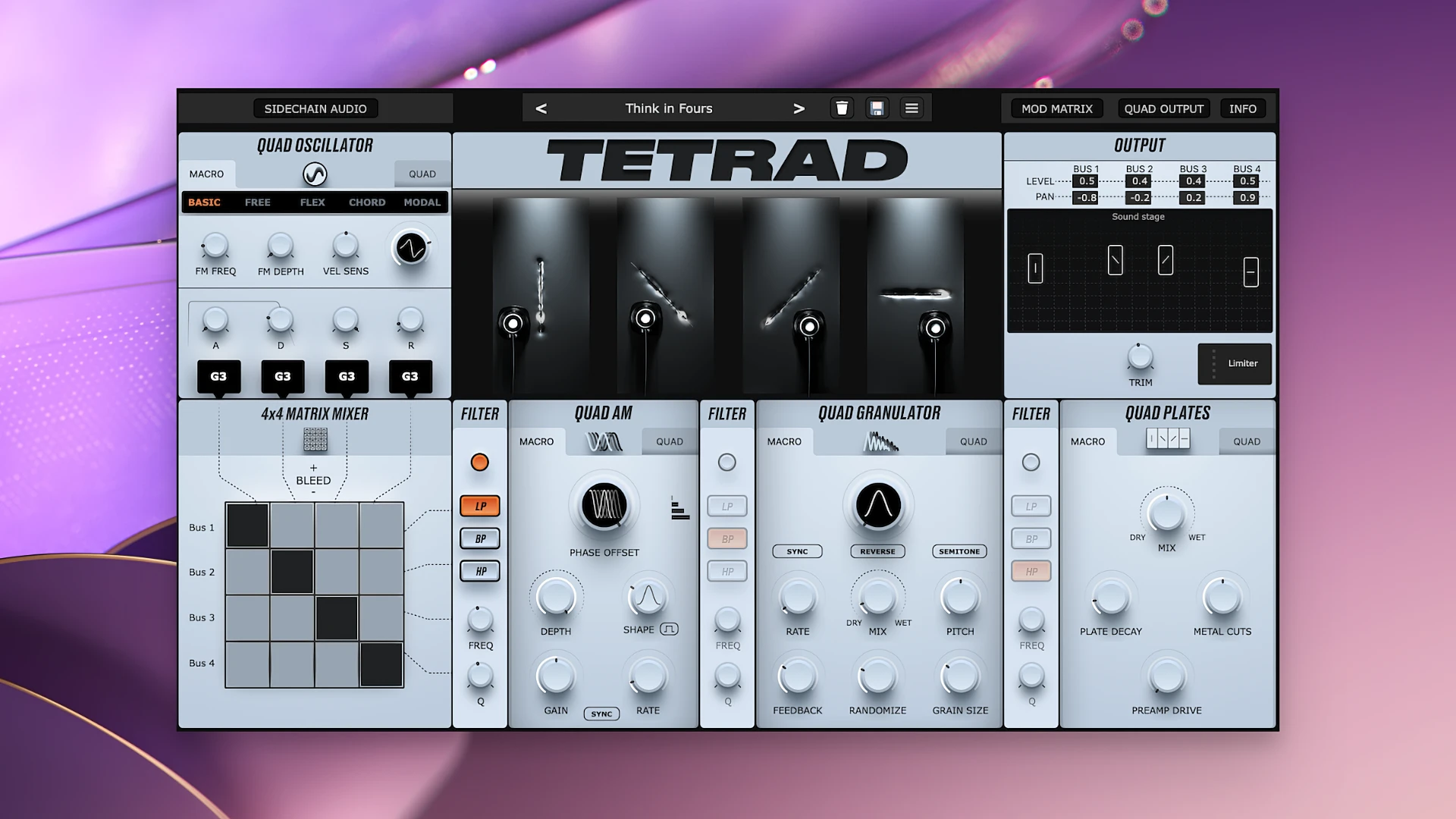 Physical Audio Tetrad 1.0.2 将物理建模与调幅和颗粒合成相结合的Tetrad - MacPJ - 最新Mac软件与游戏破解版资源下载破解版下载 | MacPJ - 最新Mac软件与游戏破解版资源下载