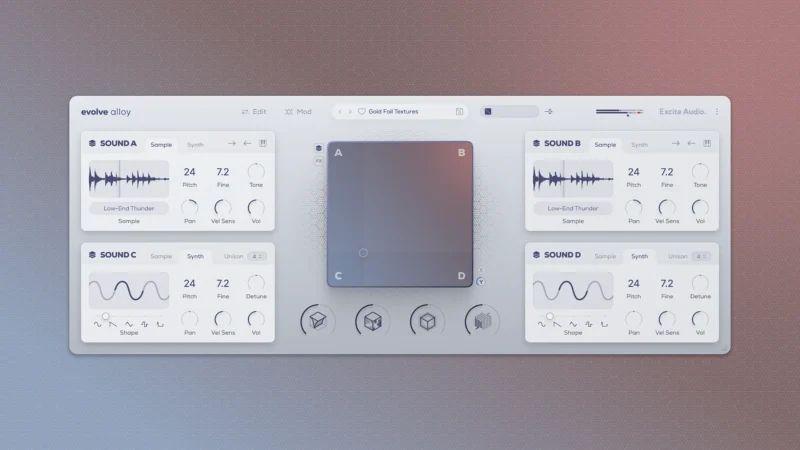 Excite Audio Evolve Alloy 1.0.0 采样合成器破解版下载 | MacPJ - 最新Mac软件与游戏破解版资源下载