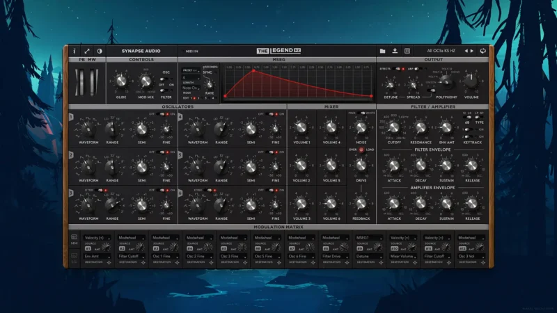 Synapse Audio The Legend HZ 2.0.2 模拟建模软件合成器破解版下载 | MacPJ - 最新Mac软件与游戏破解版资源下载
