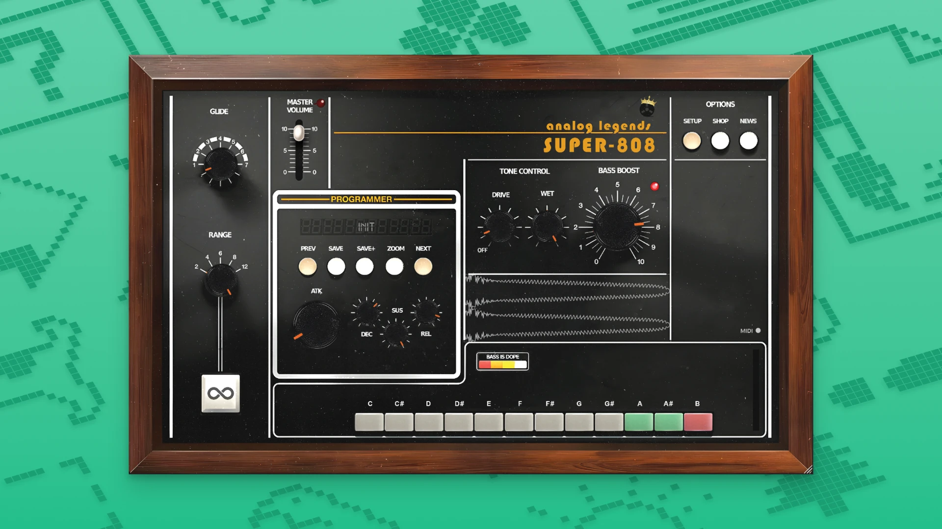 Analog Legends Super 808 1.0.7 经典808风格的低音合成器破解版下载 | MacPJ - 最新Mac软件与游戏破解版资源下载