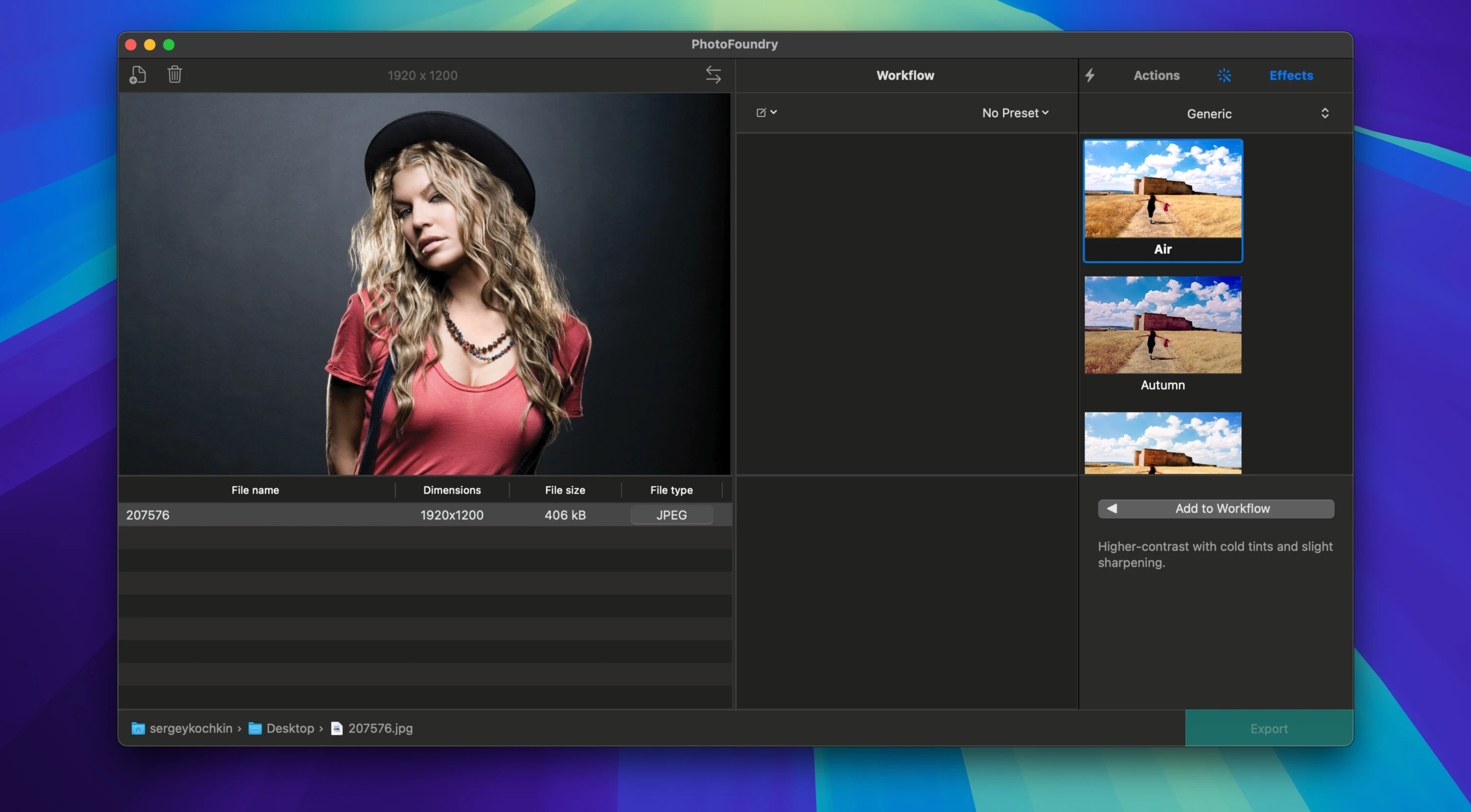图片[1]破解版下载 | PhotoFoundry 1.2.6 高效专业的照片批处理工具 - MacPJ - 最新Mac软件与游戏破解版资源下载破解版下载 | MacPJ - 最新Mac软件与游戏破解版资源下载