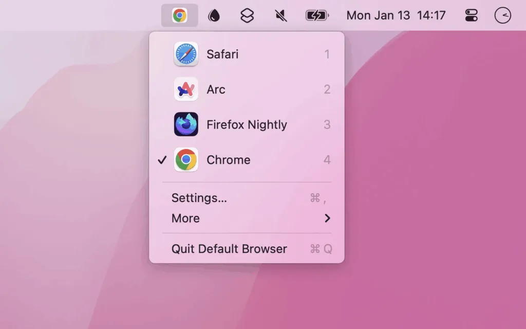 图片[1]破解版下载 | Default Browser 1.2.0 轻松切换默认浏览器 - MacPJ - 最新Mac软件与游戏破解版资源下载破解版下载 | MacPJ - 最新Mac软件与游戏破解版资源下载