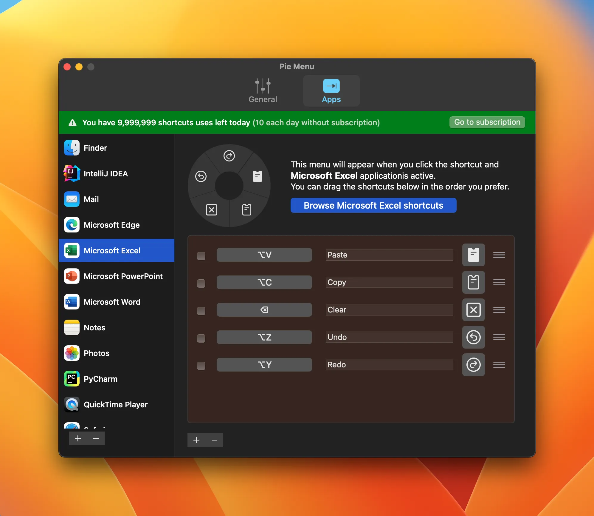 图片[1]破解版下载 | Pie Menu 1.2.25 让操作更加高效便捷 - MacPJ - 最新Mac软件与游戏破解版资源下载破解版下载 | MacPJ - 最新Mac软件与游戏破解版资源下载