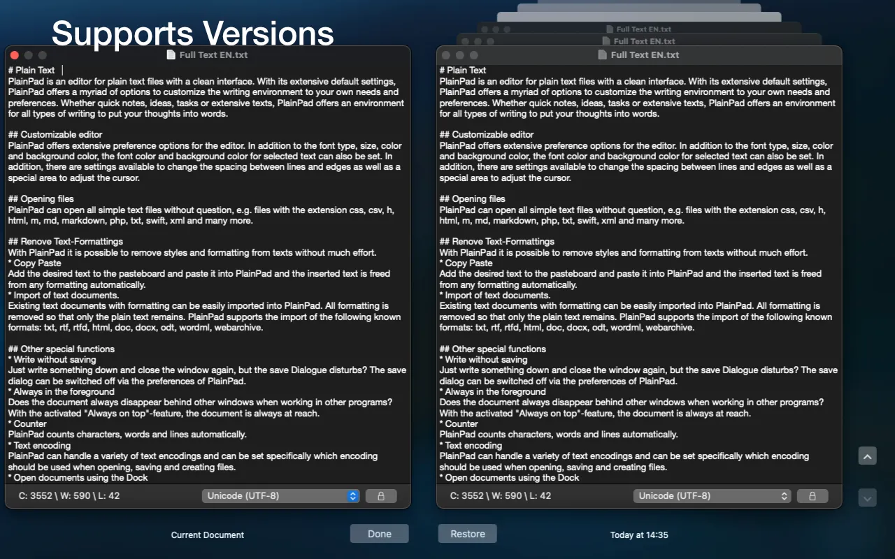 图片[1]破解版下载 | PlainPad 1.3.4 轻量级纯文本编辑器 - MacPJ - 最新Mac软件与游戏破解版资源下载破解版下载 | MacPJ - 最新Mac软件与游戏破解版资源下载