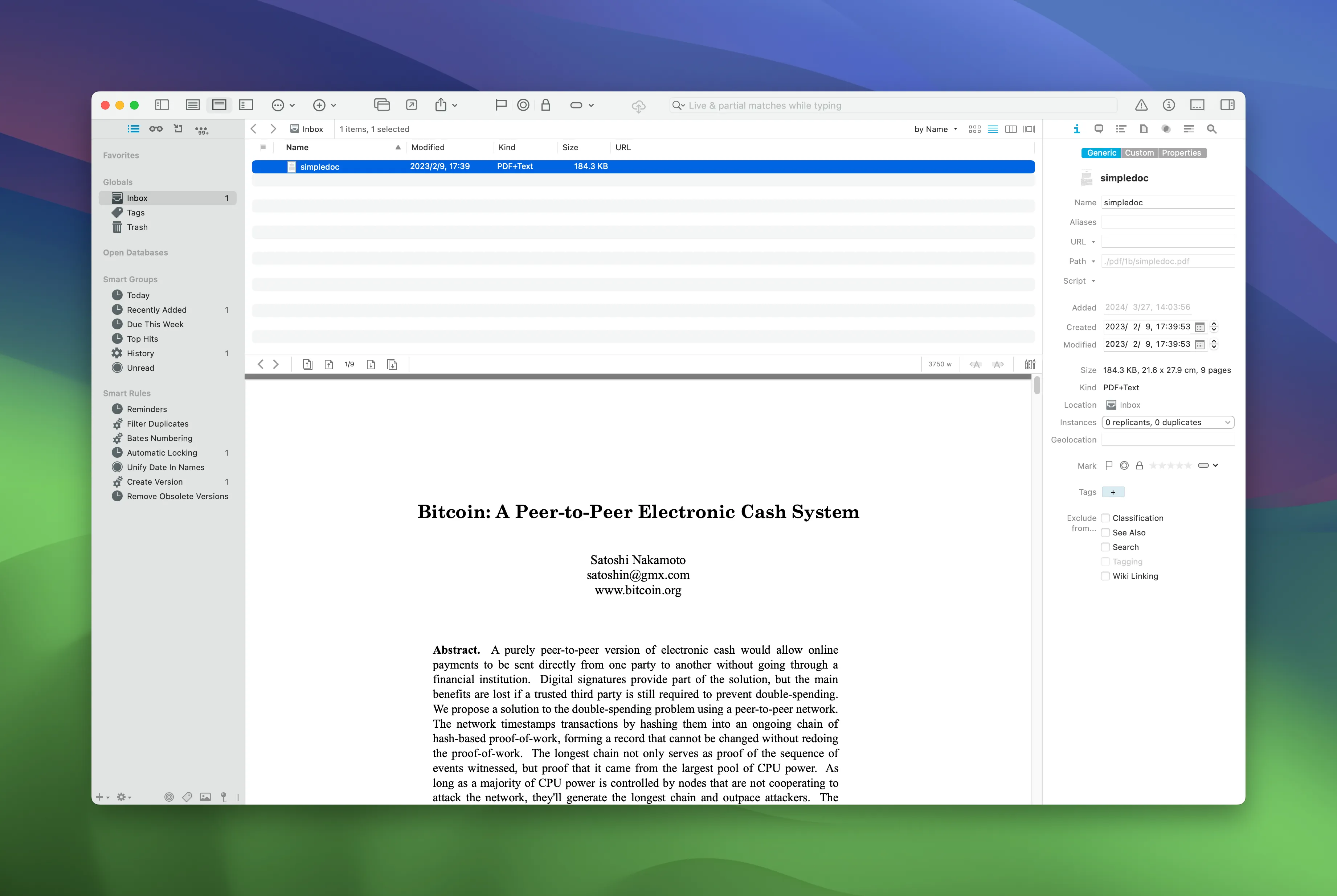 图片[1]破解版下载 | DEVONthink 3 Pro/Server 3.9.7 强大的文档管理与信息整理工具 - MacPJ - 最新Mac软件与游戏破解版资源下载破解版下载 | MacPJ - 最新Mac软件与游戏破解版资源下载